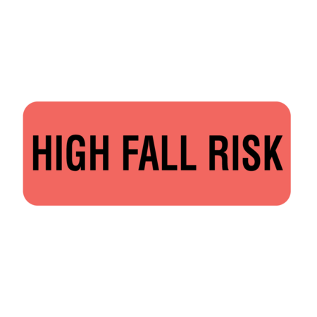 NEVS High Fall Risk 7/8" x 2-1/4" Flr Red w/Black N-1749rf